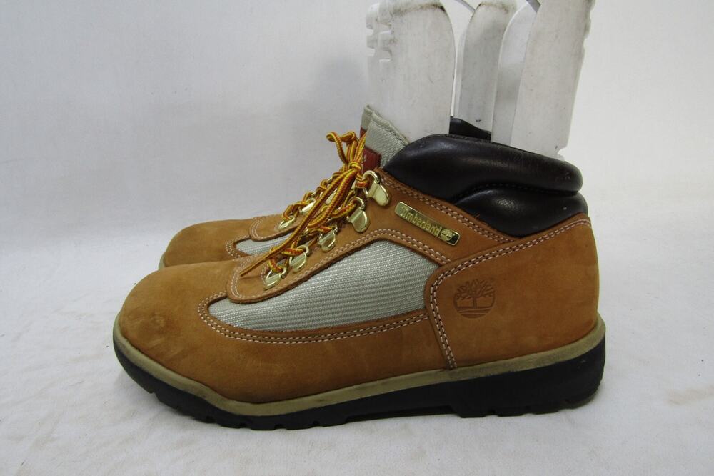 Timberland Youth Size 6 M Brown Leather Lace Up Ankle Casual Boots